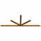 Ekena Millwork Saratoga Rough Sawn Timber Gable Bracket, Western Red Cedar, 108"W x 40"H x 2"D x 4"F, 9/12 Pitch GBW108X40X0204SAR00RWR - alternate 3